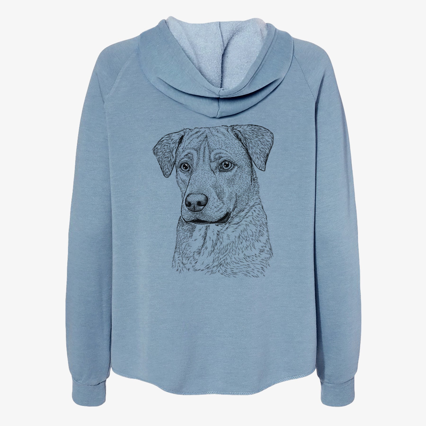 Feta the Mixed Breed - Women's Cali Wave Zip-Up Sweatshirt