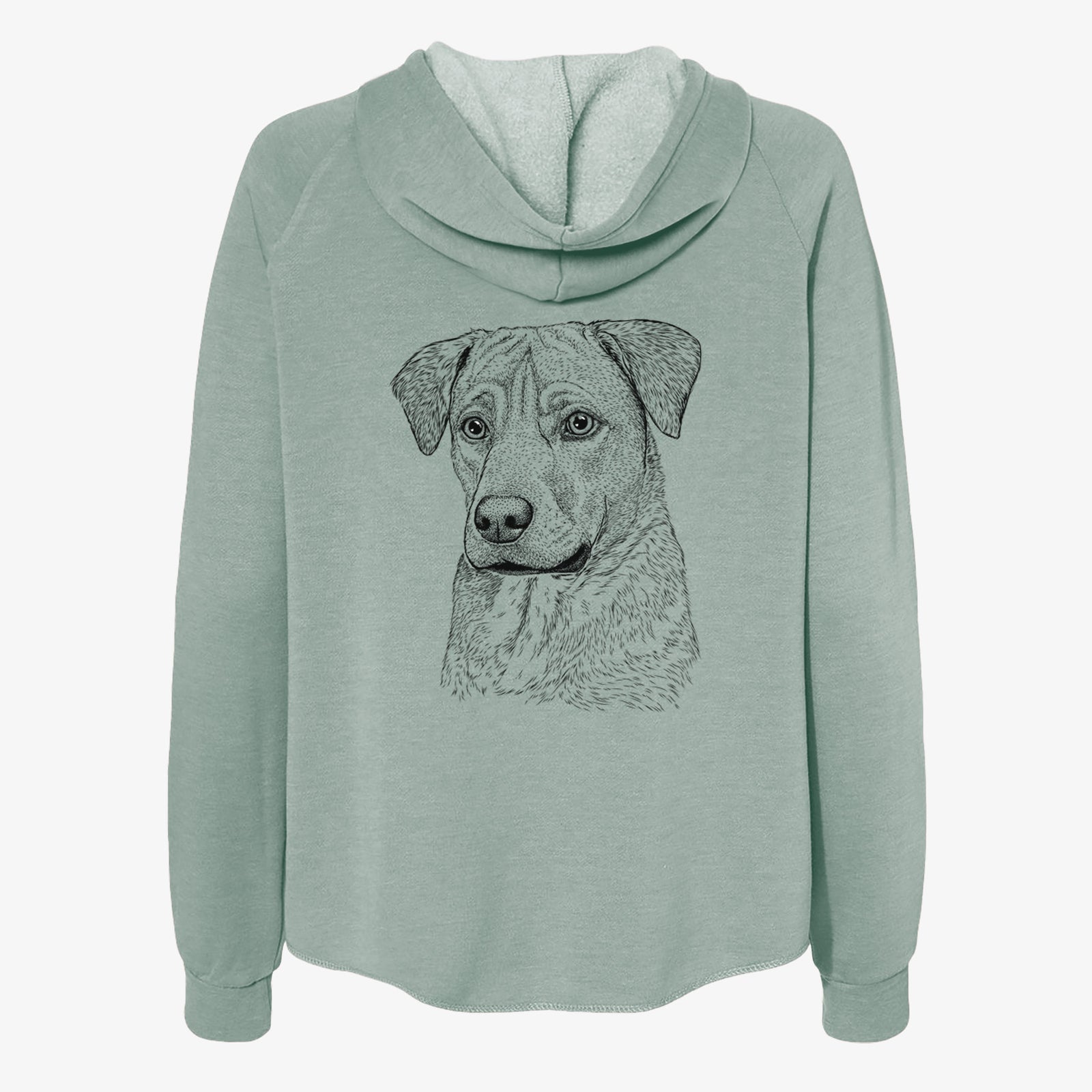 Feta the Mixed Breed - Women's Cali Wave Zip-Up Sweatshirt
