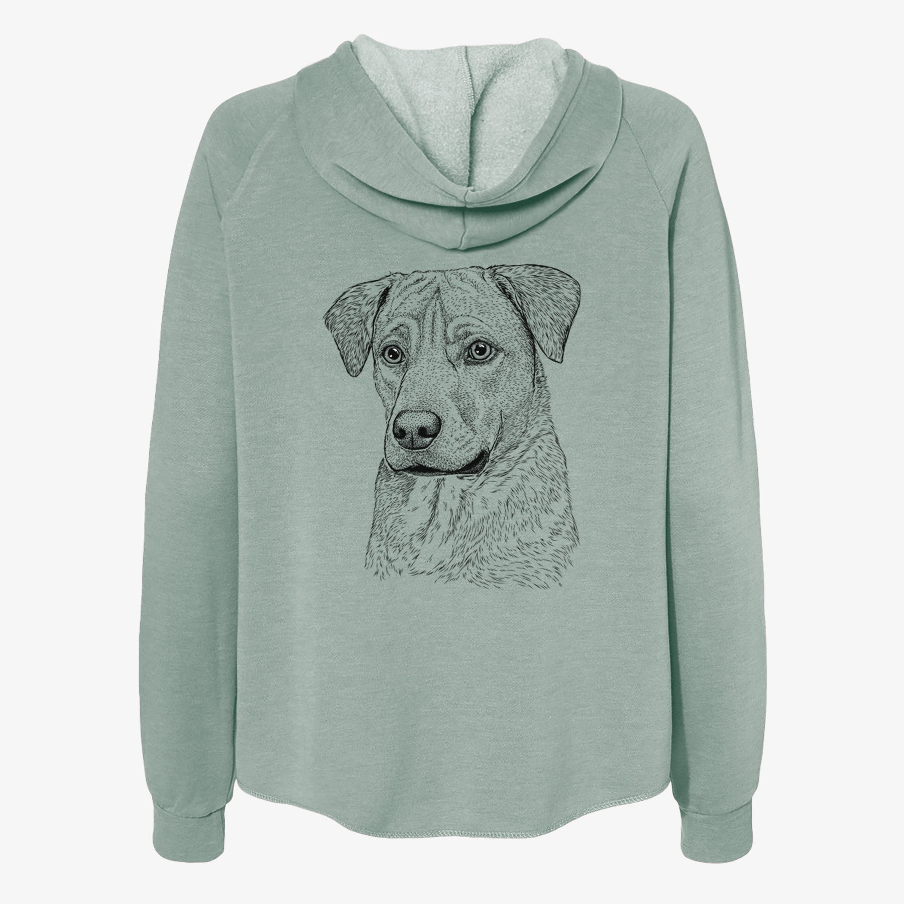 Feta the Mixed Breed - Women's Cali Wave Zip-Up Sweatshirt