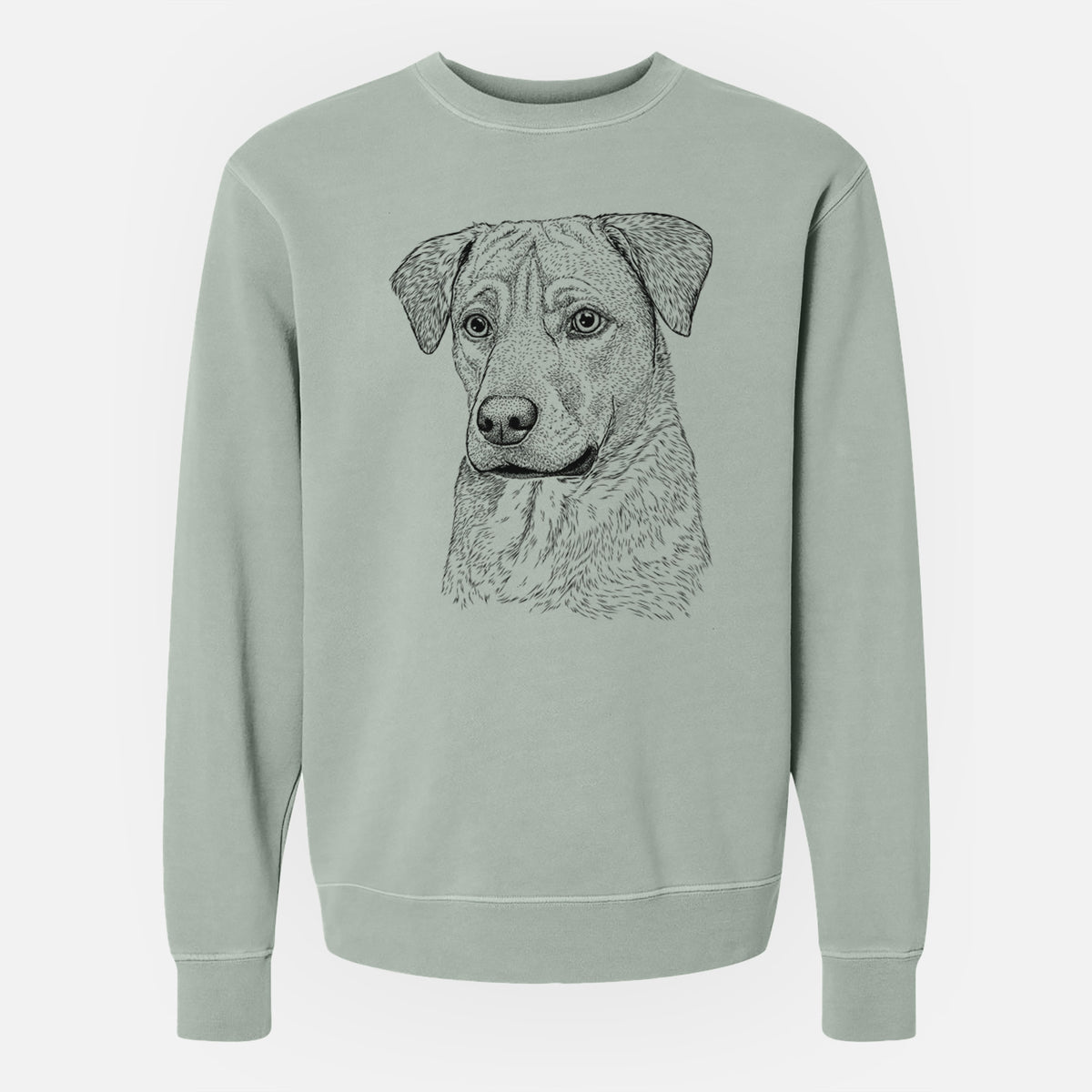 Bare Feta the Mixed Breed - Unisex Pigment Dyed Crew Sweatshirt