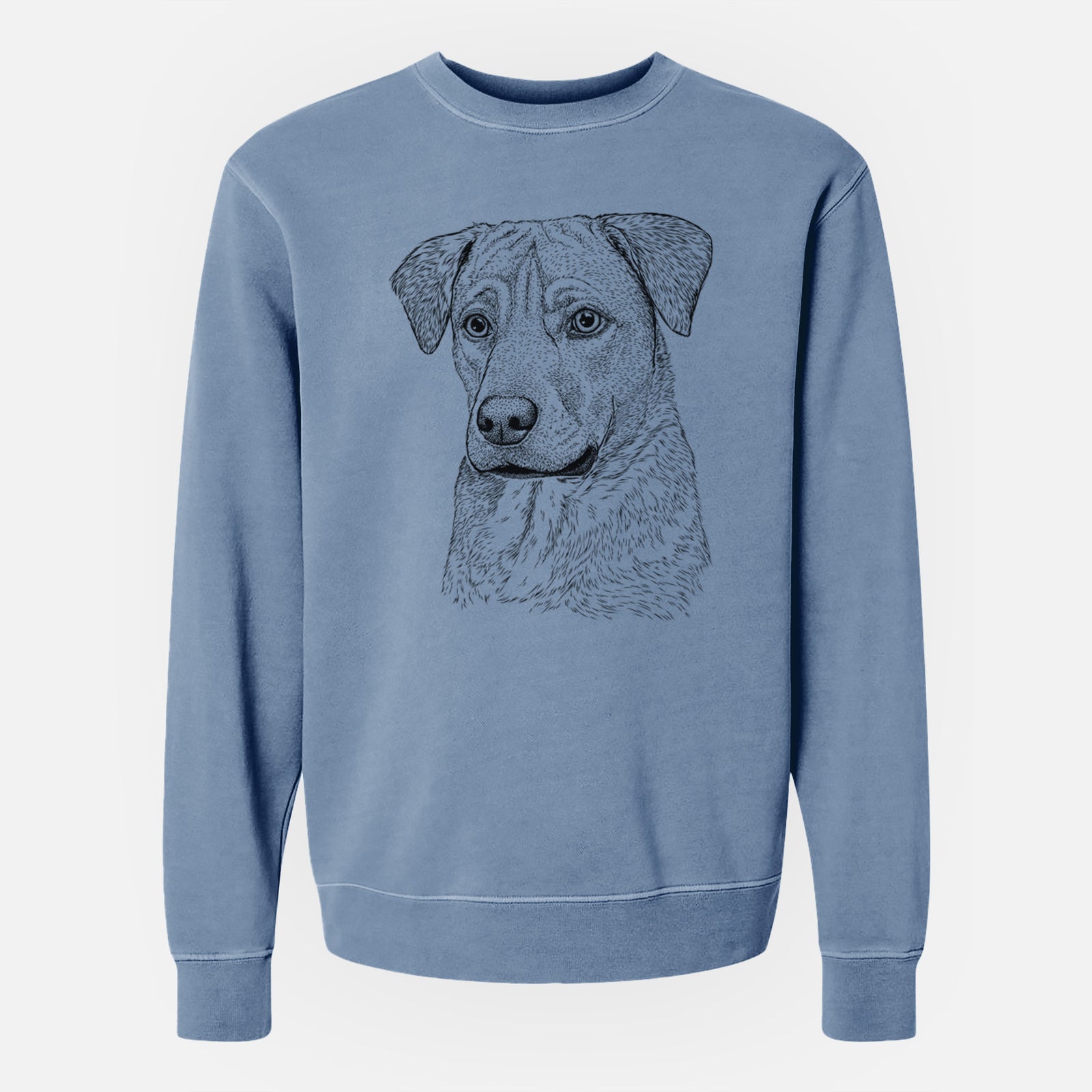 Bare Feta the Mixed Breed - Unisex Pigment Dyed Crew Sweatshirt