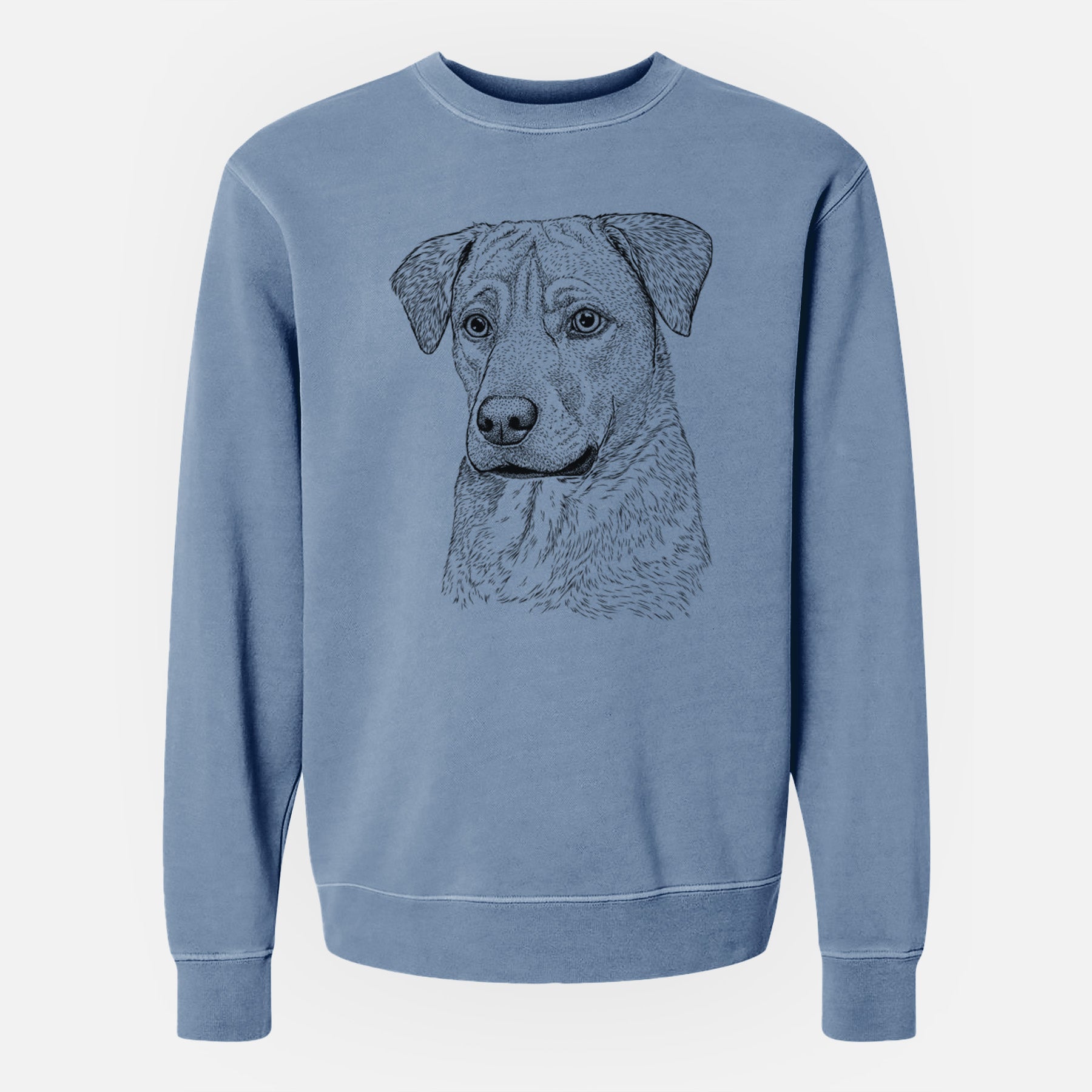 Bare Feta the Mixed Breed - Unisex Pigment Dyed Crew Sweatshirt