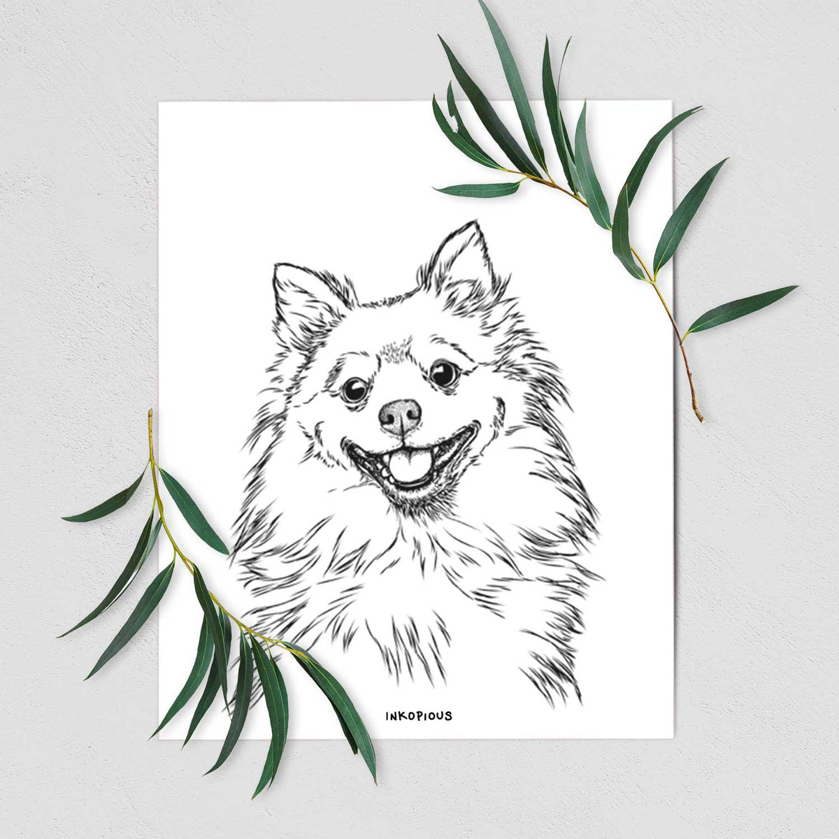 Fibi the Spitz Art Print