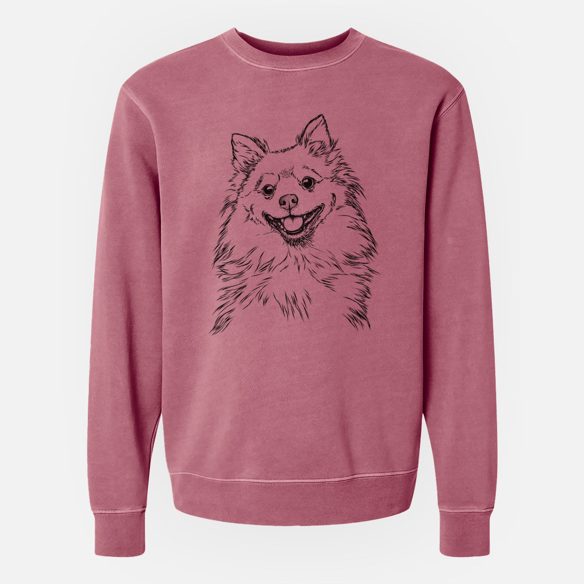 Bare Fibi the Spitz - Unisex Pigment Dyed Crew Sweatshirt