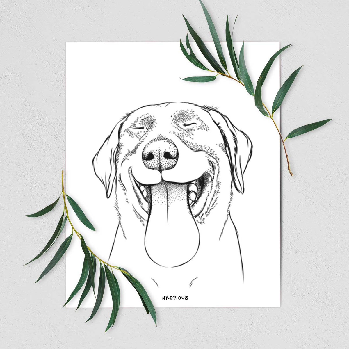 Fig the Labrador Retriever Art Print