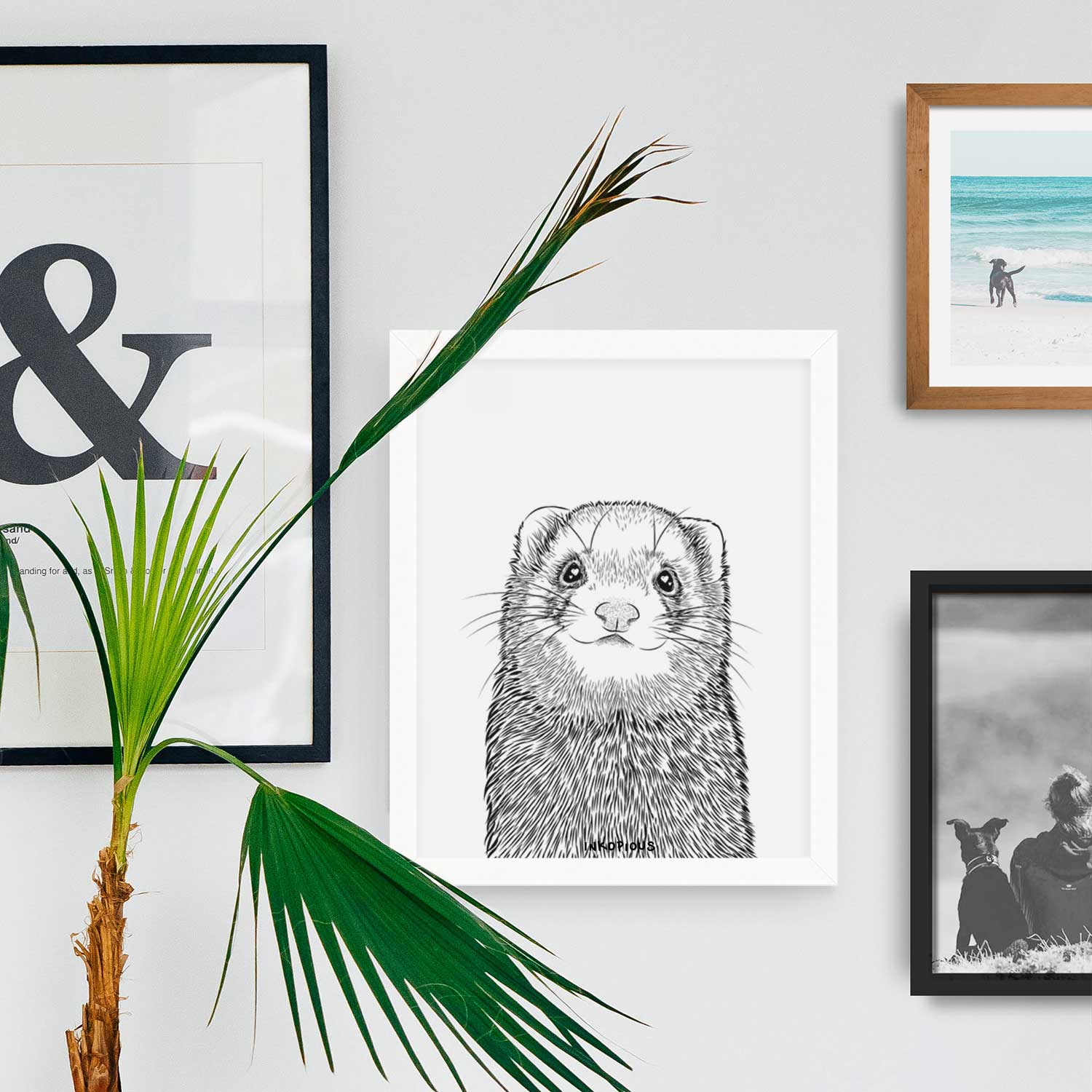 Fig the Ferret Art Print