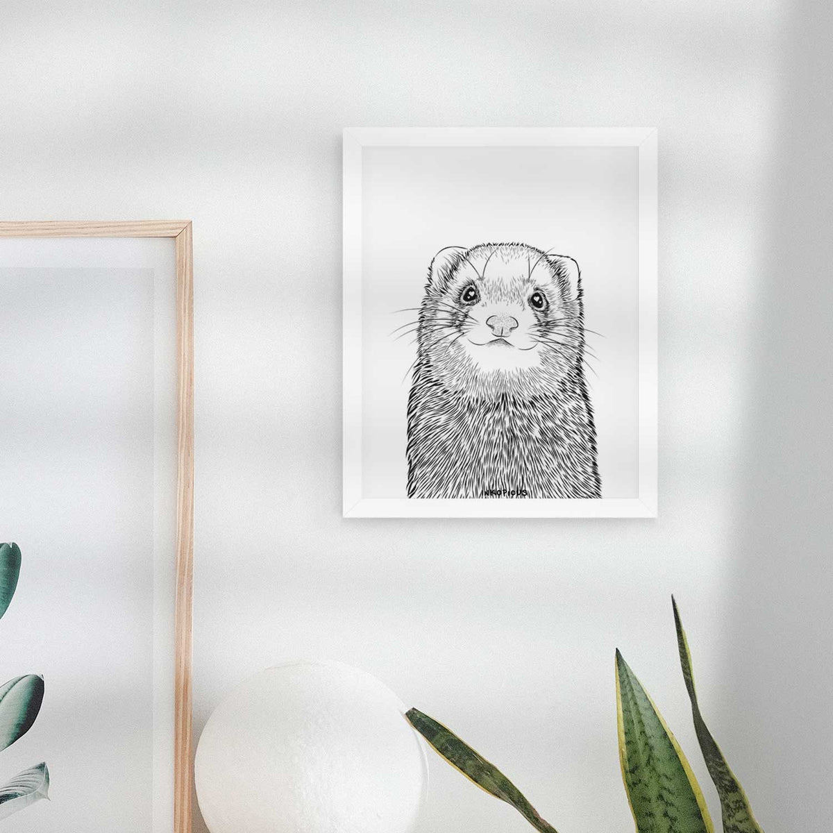 Fig the Ferret Art Print