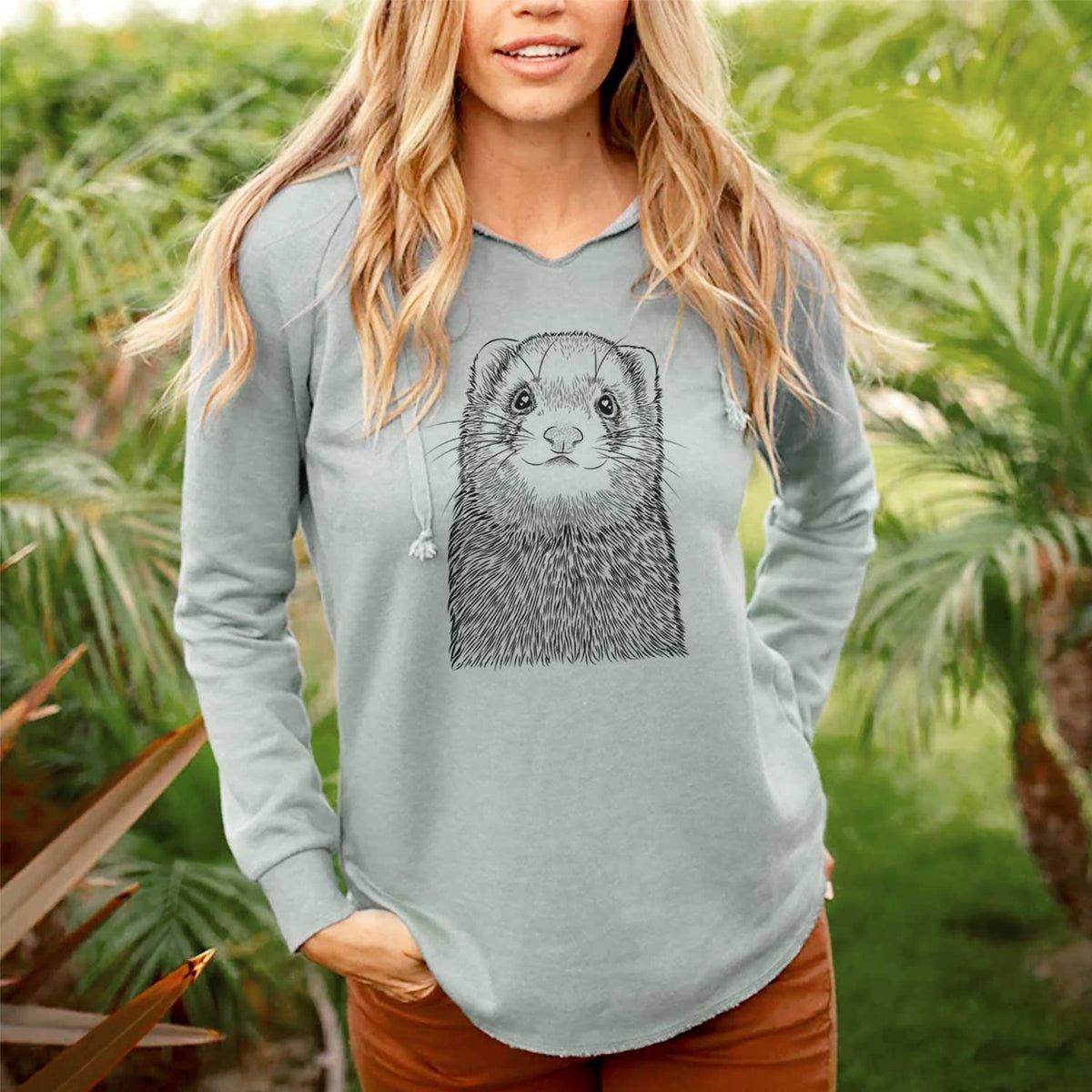 Fig the Ferret - Cali Wave Hooded Sweatshirt