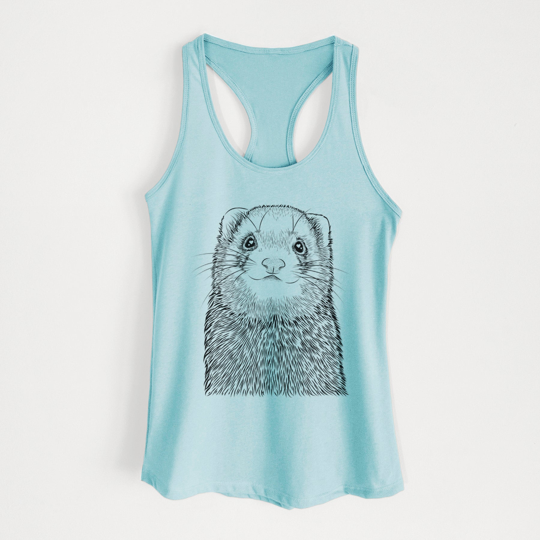 Fig the Ferret - Women's Racerback Tanktop