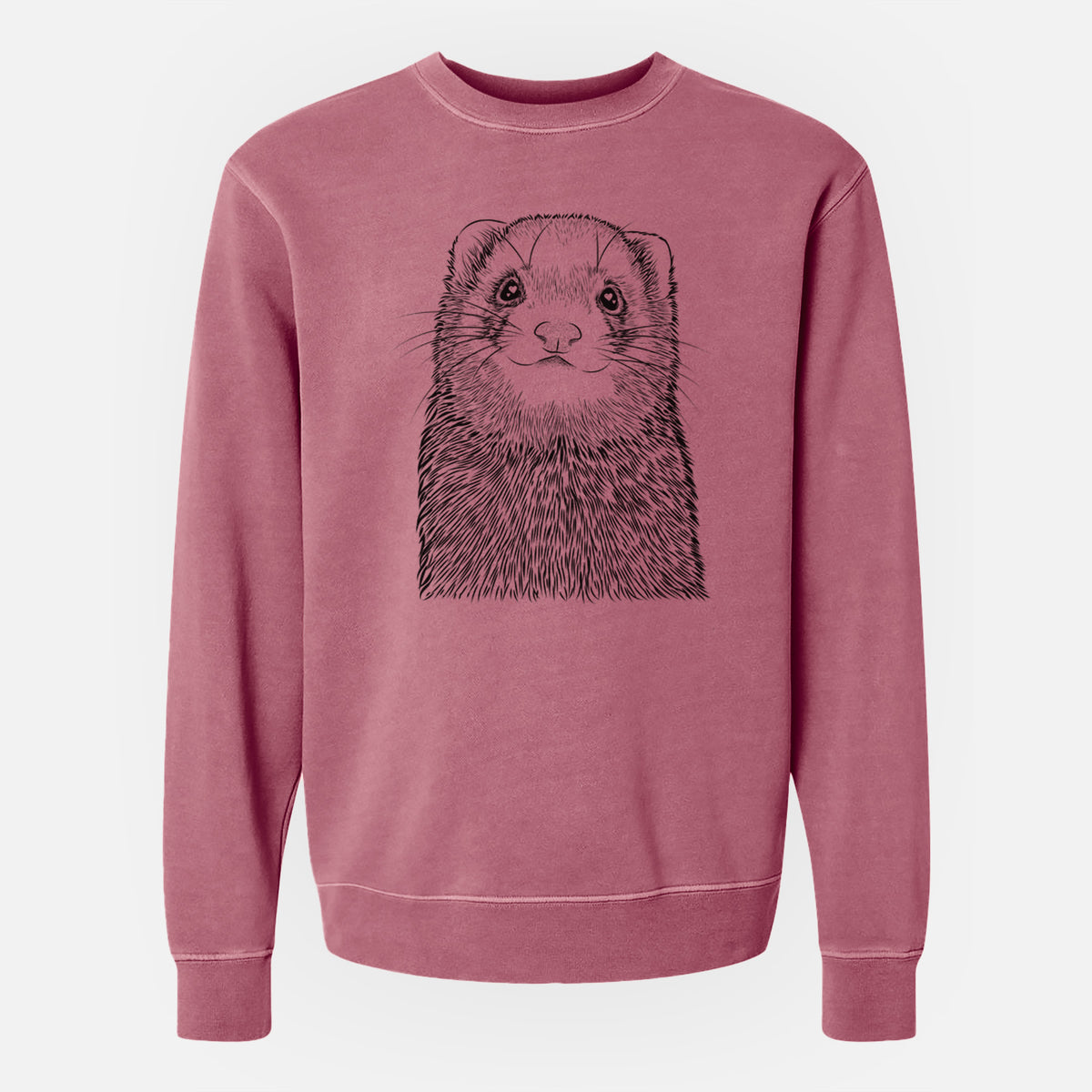 Bare Fig the Ferret - Unisex Pigment Dyed Crew Sweatshirt