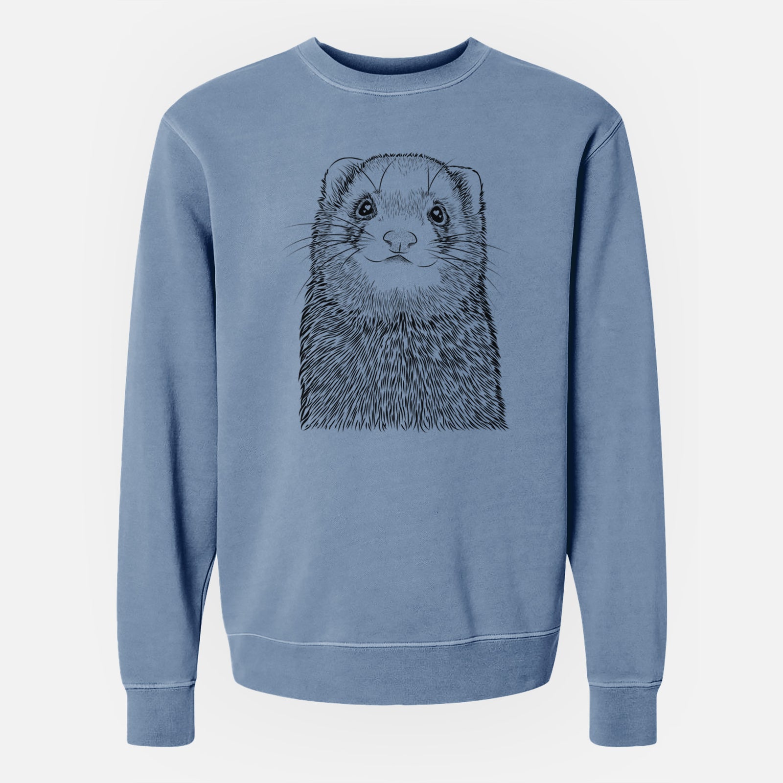 Bare Fig the Ferret - Unisex Pigment Dyed Crew Sweatshirt