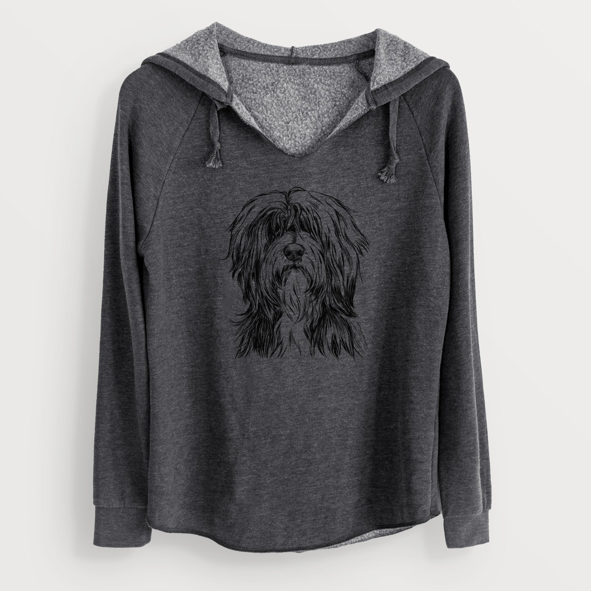 Bare Fiji the Polish Lowland Sheepdog - Cali Wave Hooded Sweatshirt