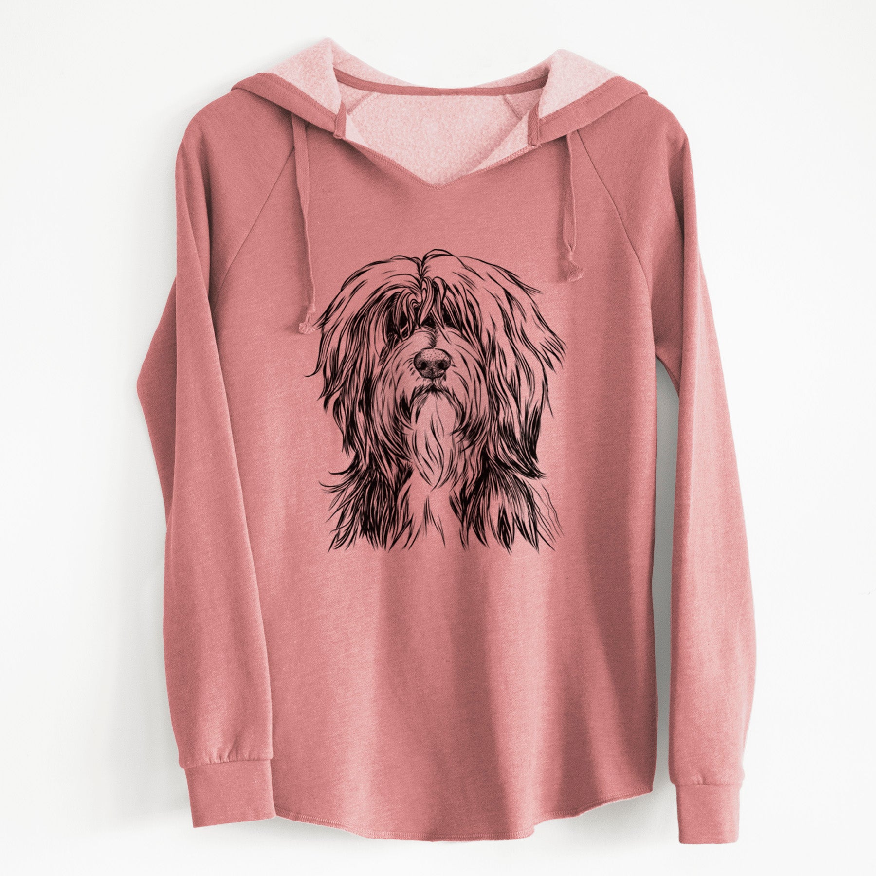 Bare Fiji the Polish Lowland Sheepdog - Cali Wave Hooded Sweatshirt