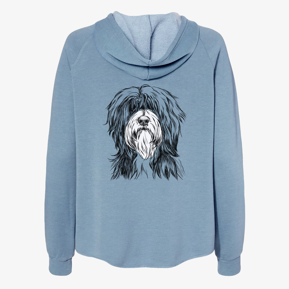 Fiji the Polish Lowland Sheepdog - Women's Cali Wave Zip-Up Sweatshirt
