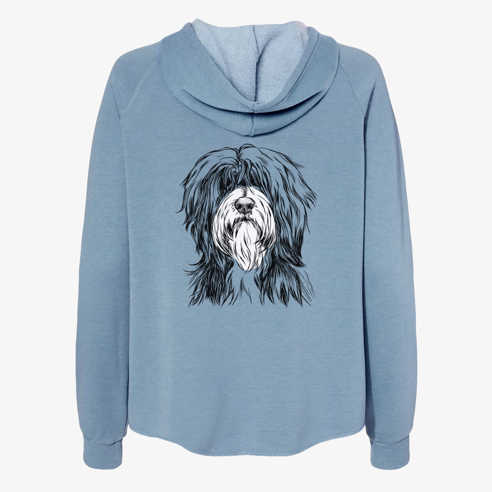 Fiji the Polish Lowland Sheepdog - Women's Cali Wave Zip-Up Sweatshirt