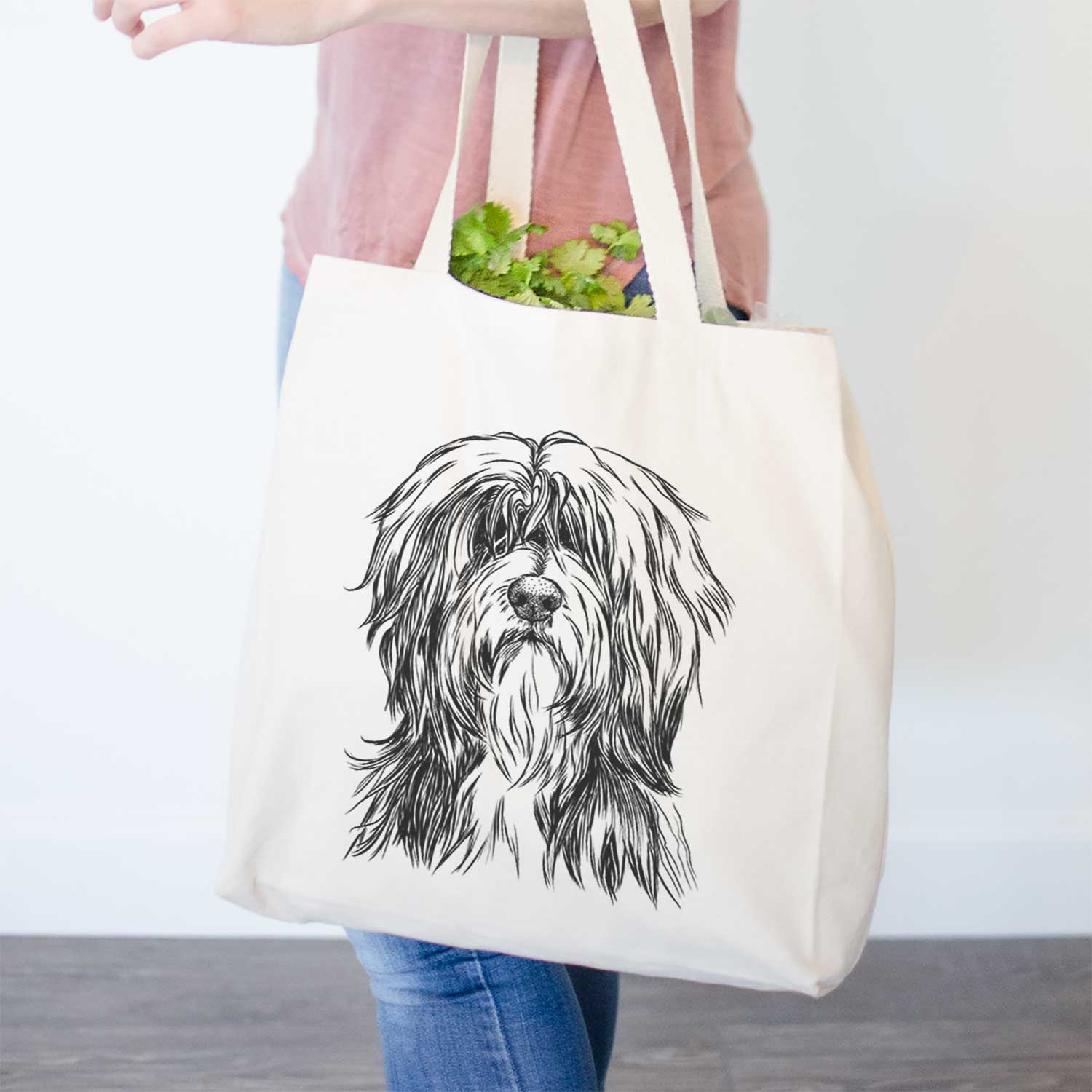 Fiji the Polish Lowland Sheepdog - Tote Bag