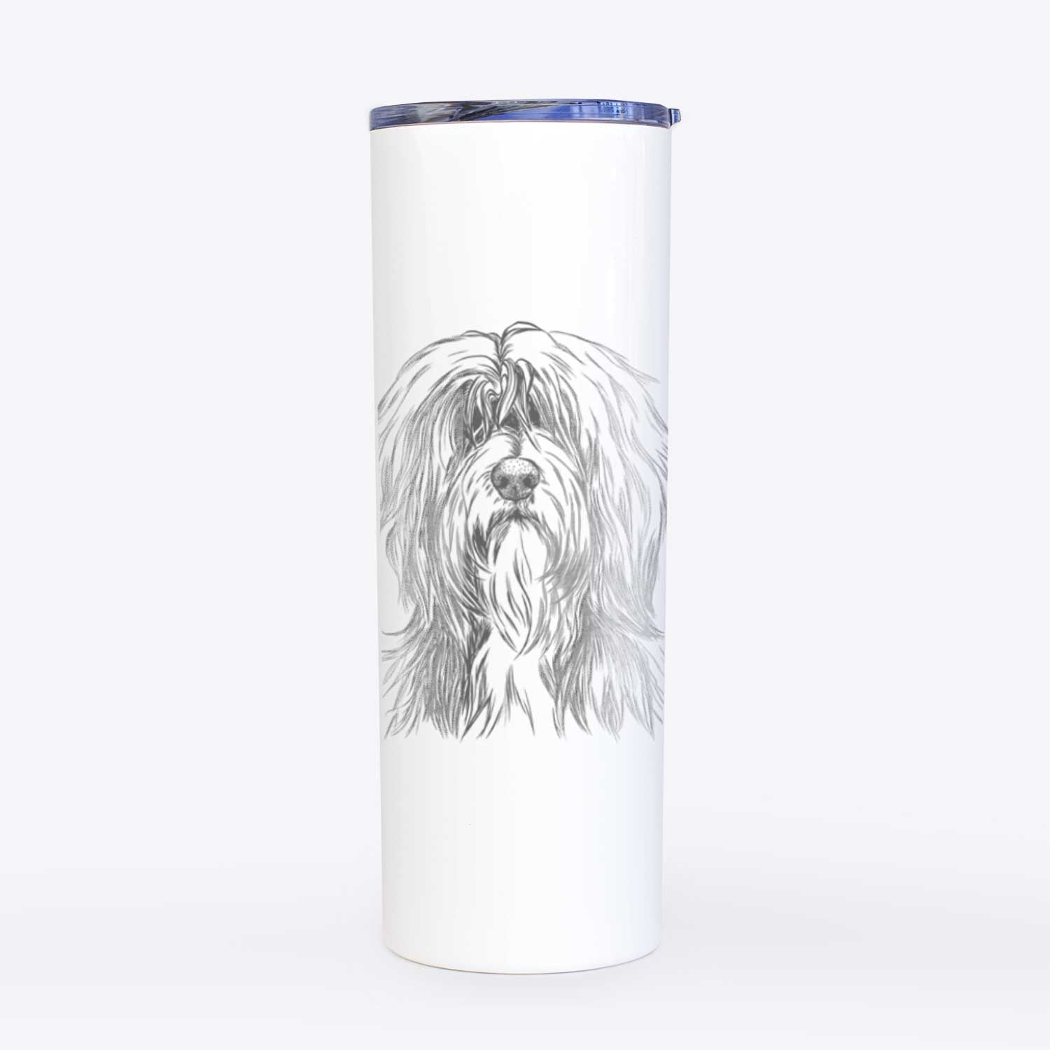 Fiji the Polish Lowland Sheepdog - 20oz Skinny Tumbler