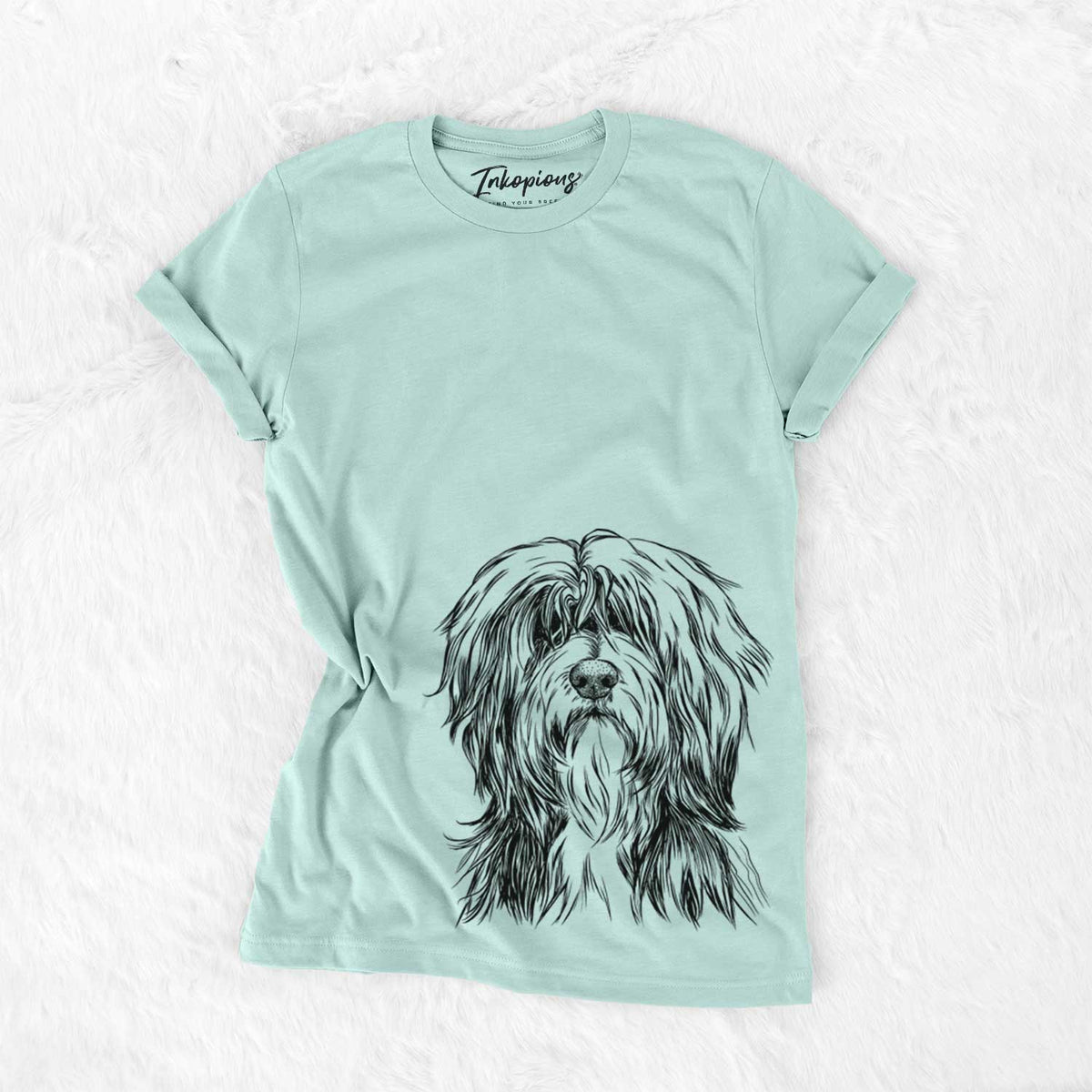 Bare Fiji the Polish Lowland Sheepdog - Unisex Crewneck