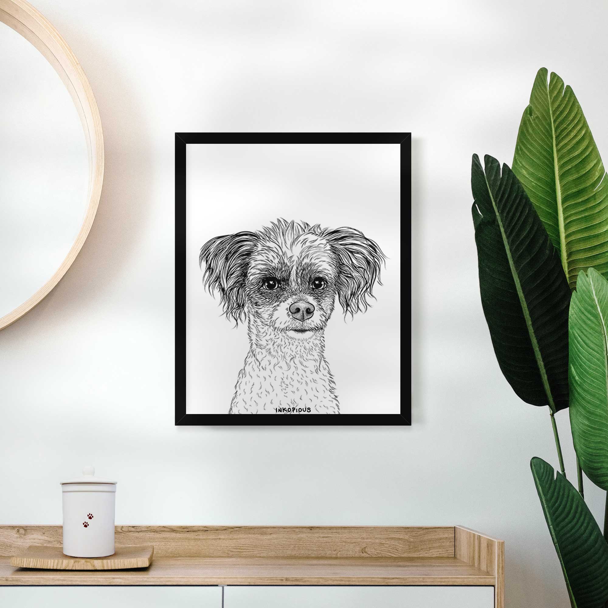 Finley Beth the Papillon Mix Art Print