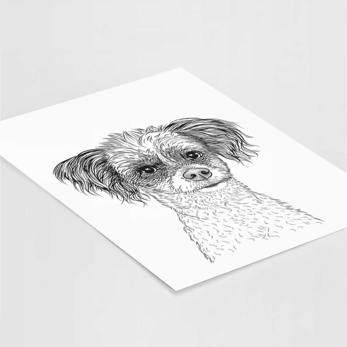 Finley Beth the Papillon Mix Art Print