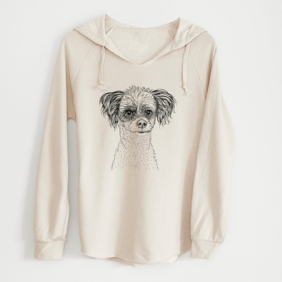 Bare Finley the Papillon Mix - Cali Wave Hooded Sweatshirt