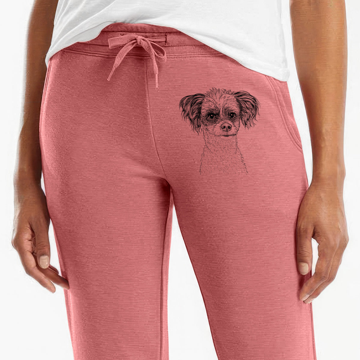 Finley the Papillon Mix - Women's Cali Wave Joggers