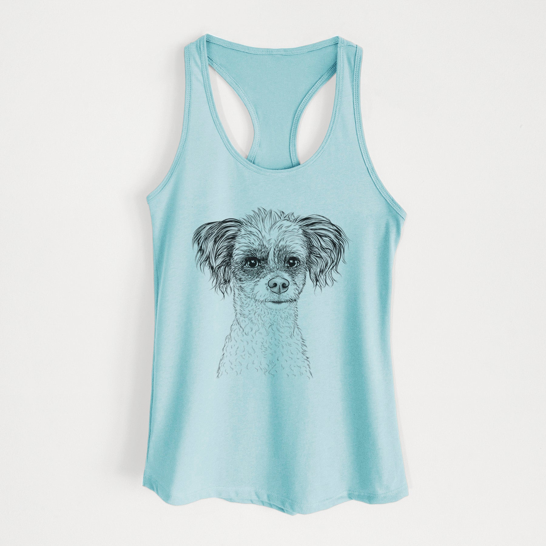 Finley the Papillon Mix - Women's Racerback Tanktop