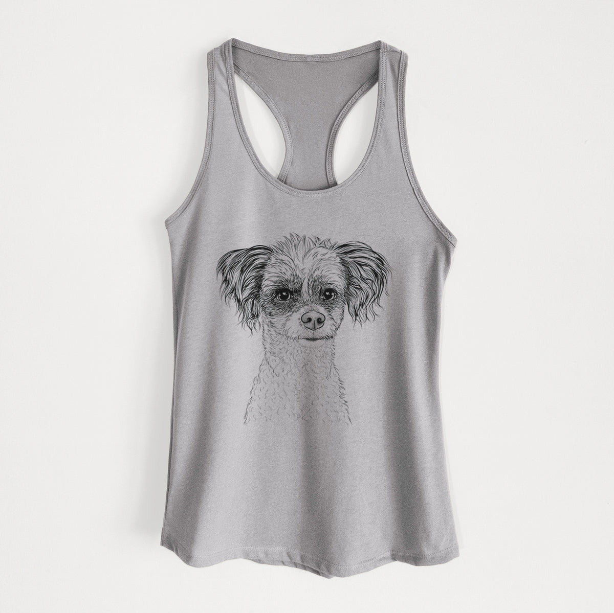 Finley the Papillon Mix - Women&#39;s Racerback Tanktop