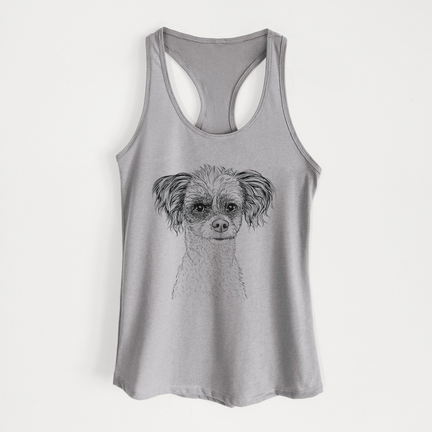 Finley the Papillon Mix - Women's Racerback Tanktop