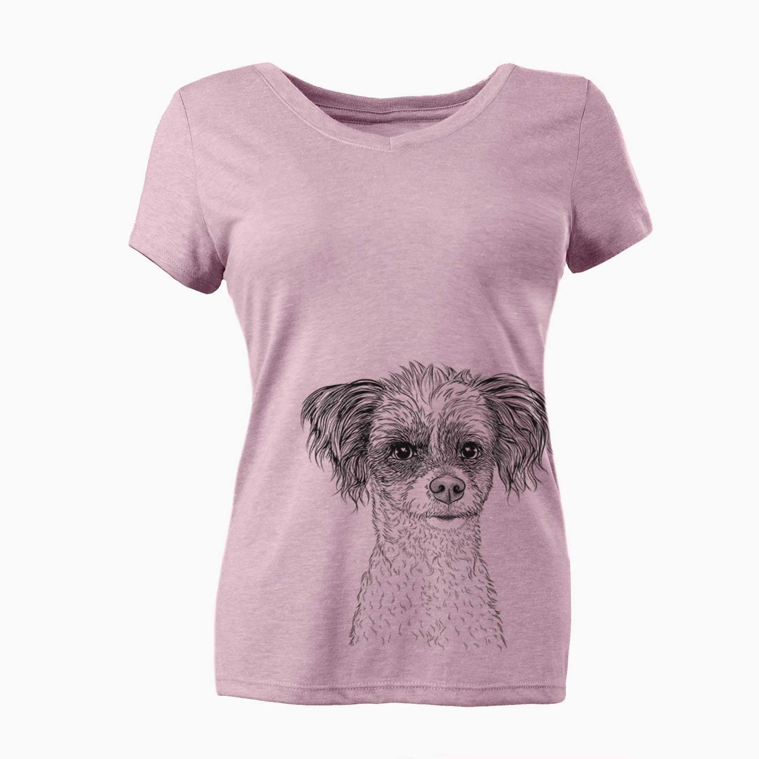 Bare Finley Beth the Papillon Mix - Women's V-neck Shirt