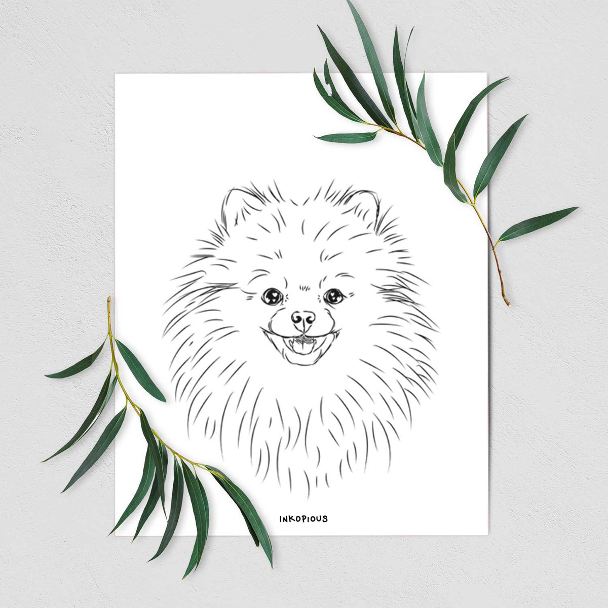 Finn the Pomeranian Art Print