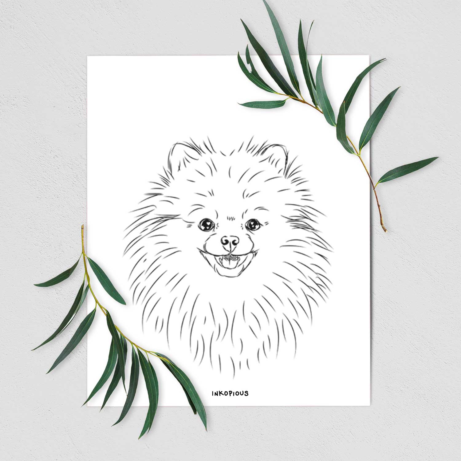 Finn the Pomeranian Art Print
