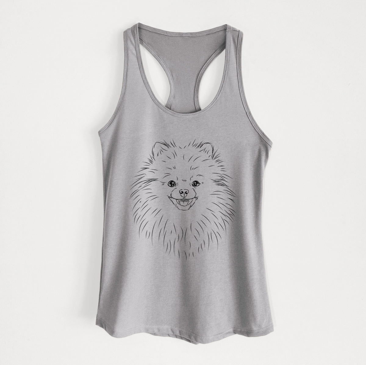 Finn the Pomeranian - Women&#39;s Racerback Tanktop