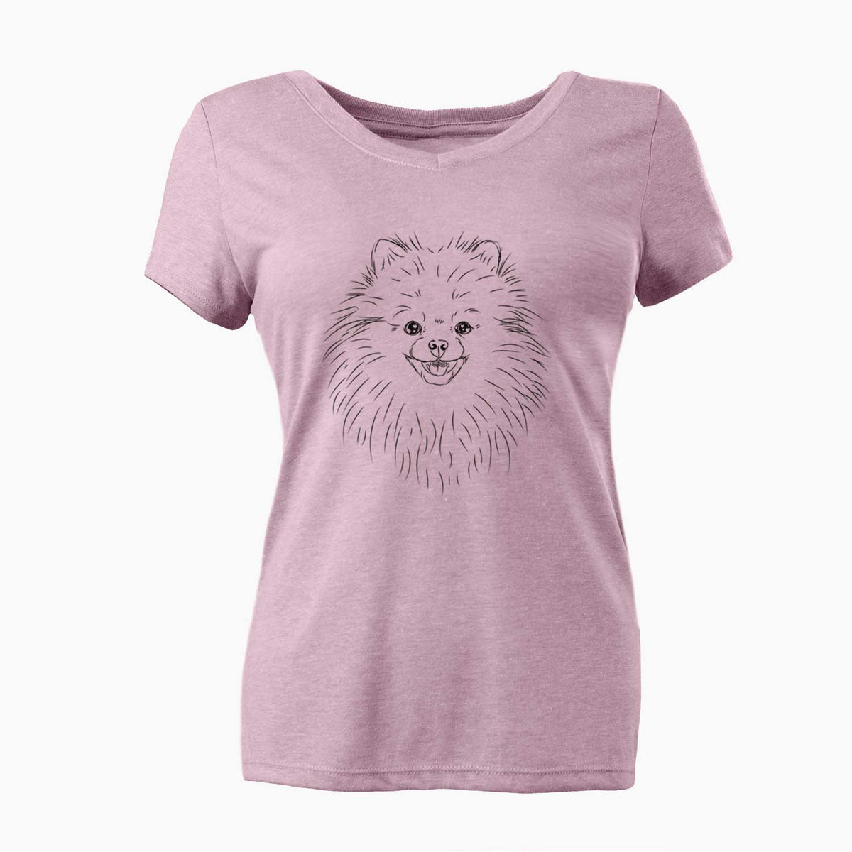Bare Finn the Pomeranian - Women's V-neck Shirt