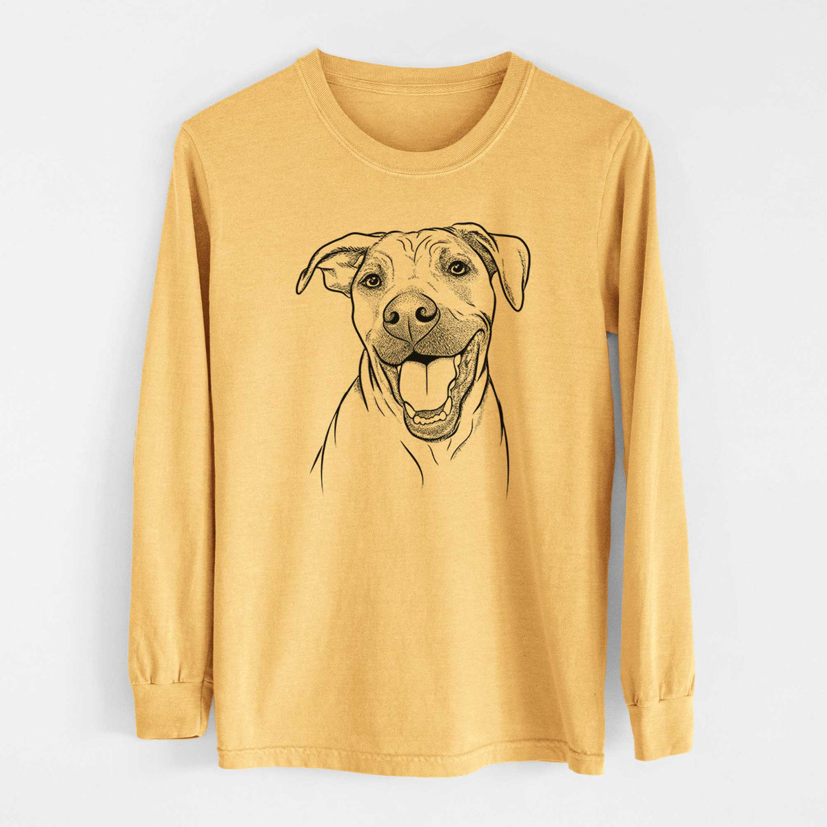 Bare Finn the Hound Mix - Heavyweight 100% Cotton Long Sleeve