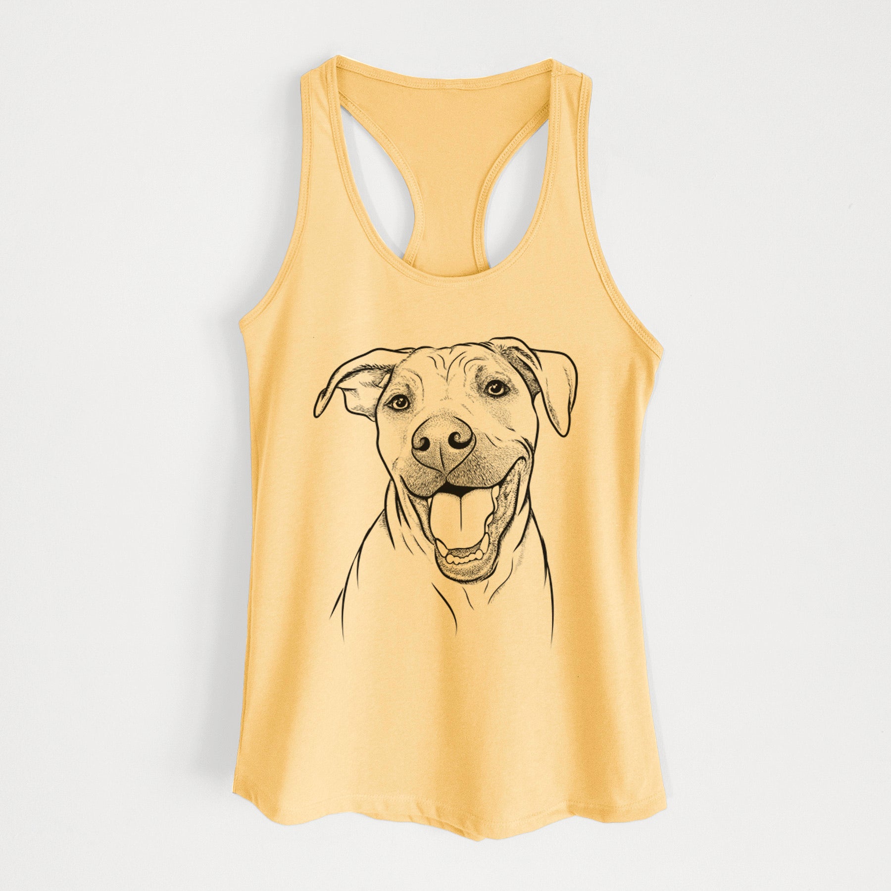 Finn the Hound Mix - Women's Racerback Tanktop