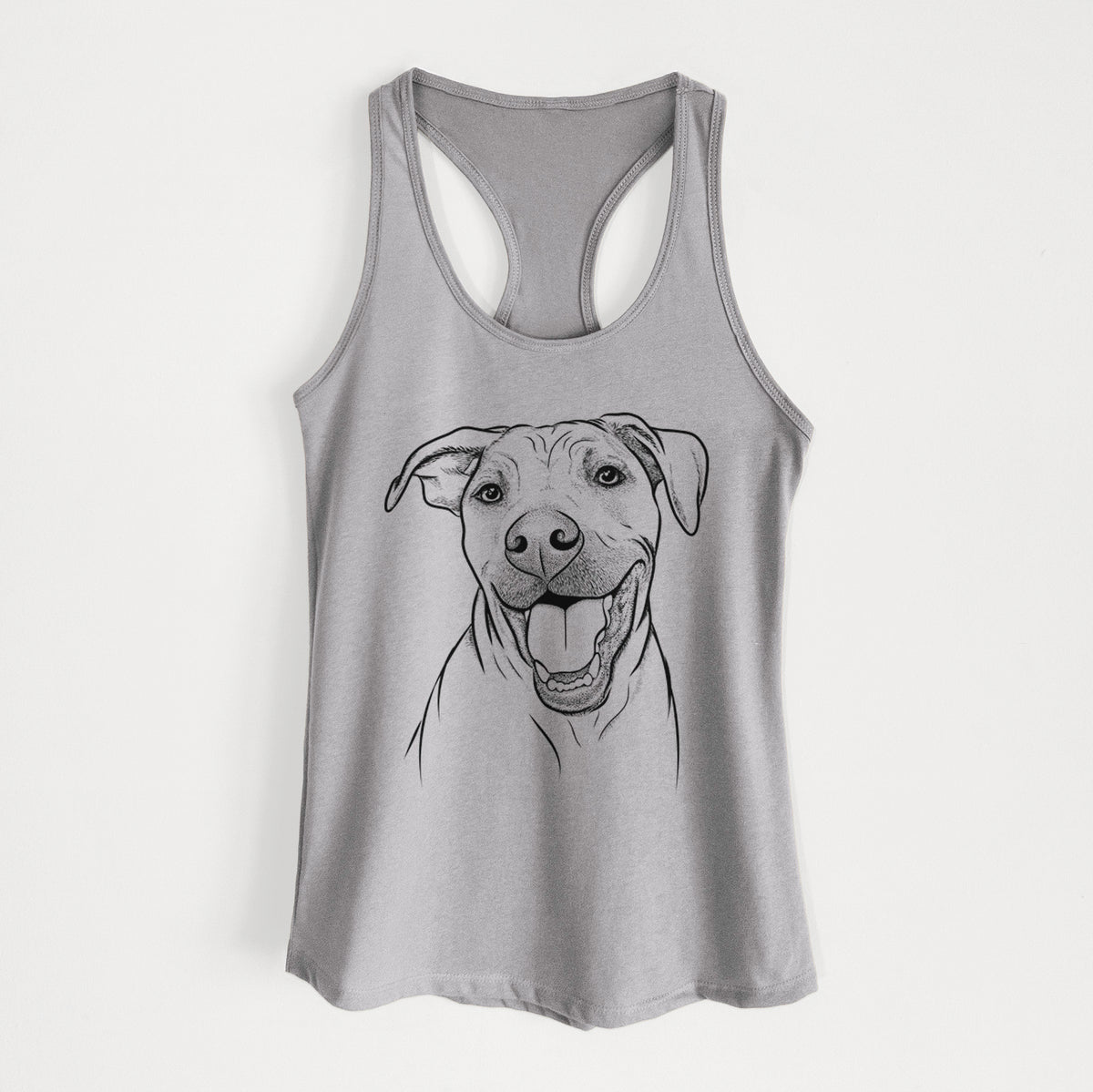 Finn the Hound Mix - Women&#39;s Racerback Tanktop