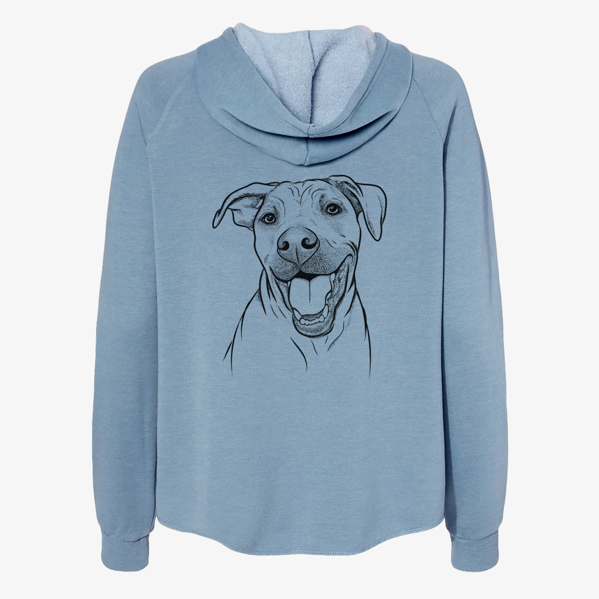 Finn the Hound Mix - Women's Cali Wave Zip-Up Sweatshirt