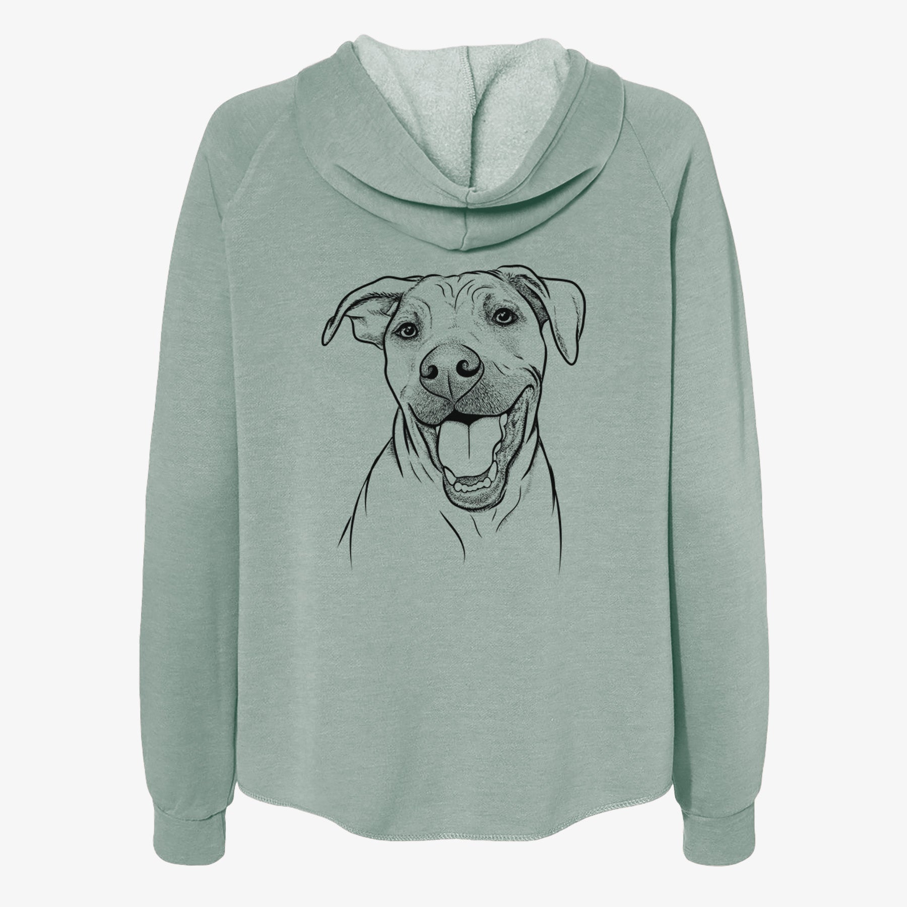 Finn the Hound Mix - Women's Cali Wave Zip-Up Sweatshirt