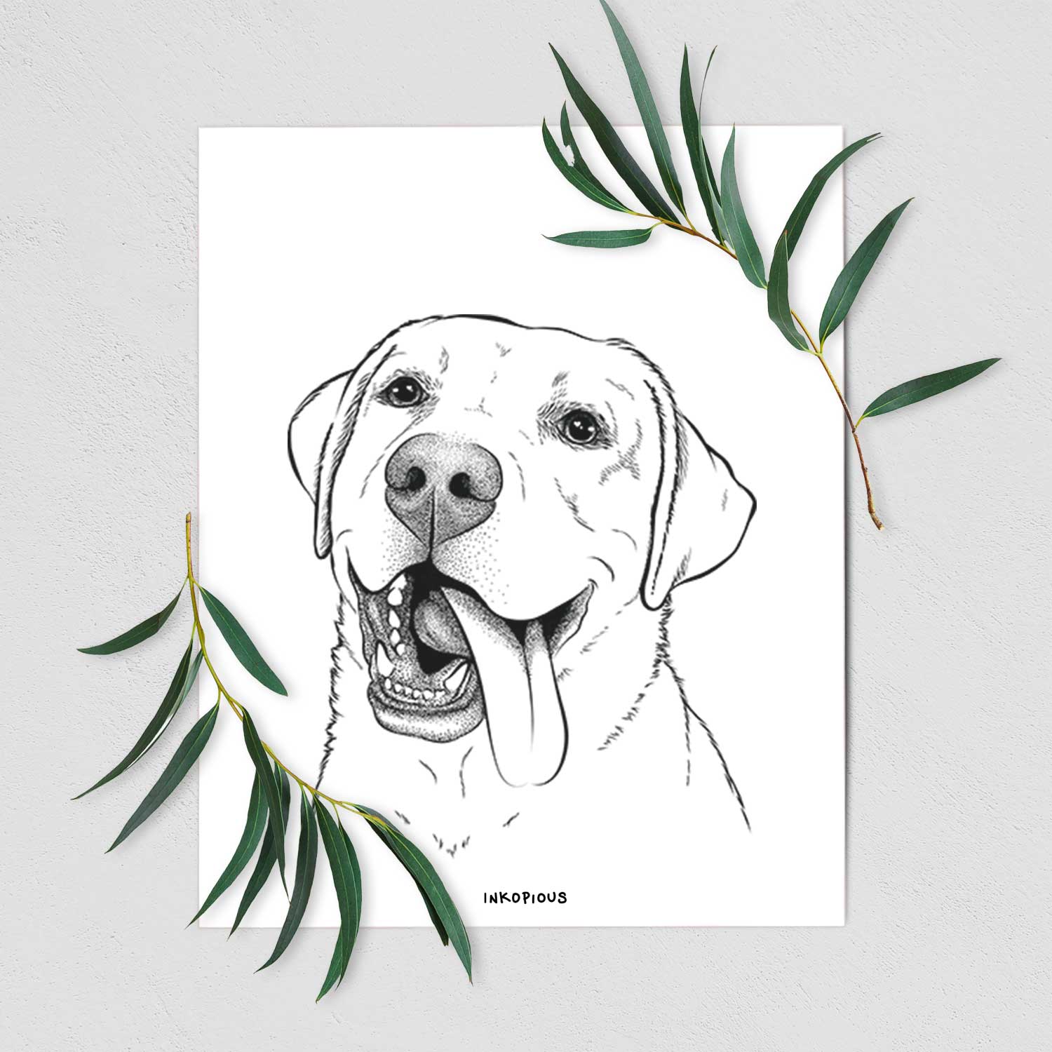 Finn the Labrador Retriever Art Print