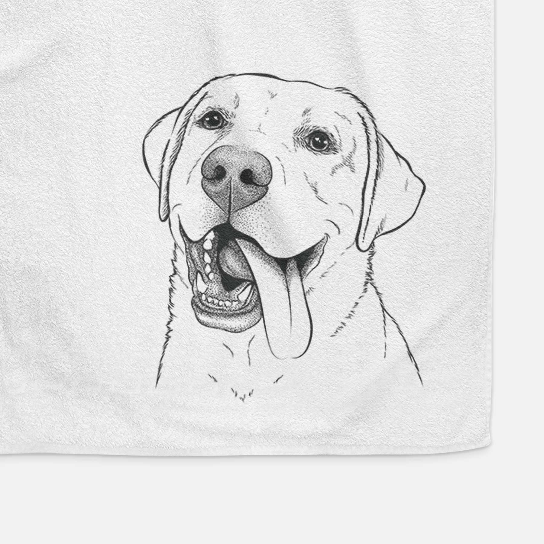 Finn the Labrador Retriever Decorative Hand Towel