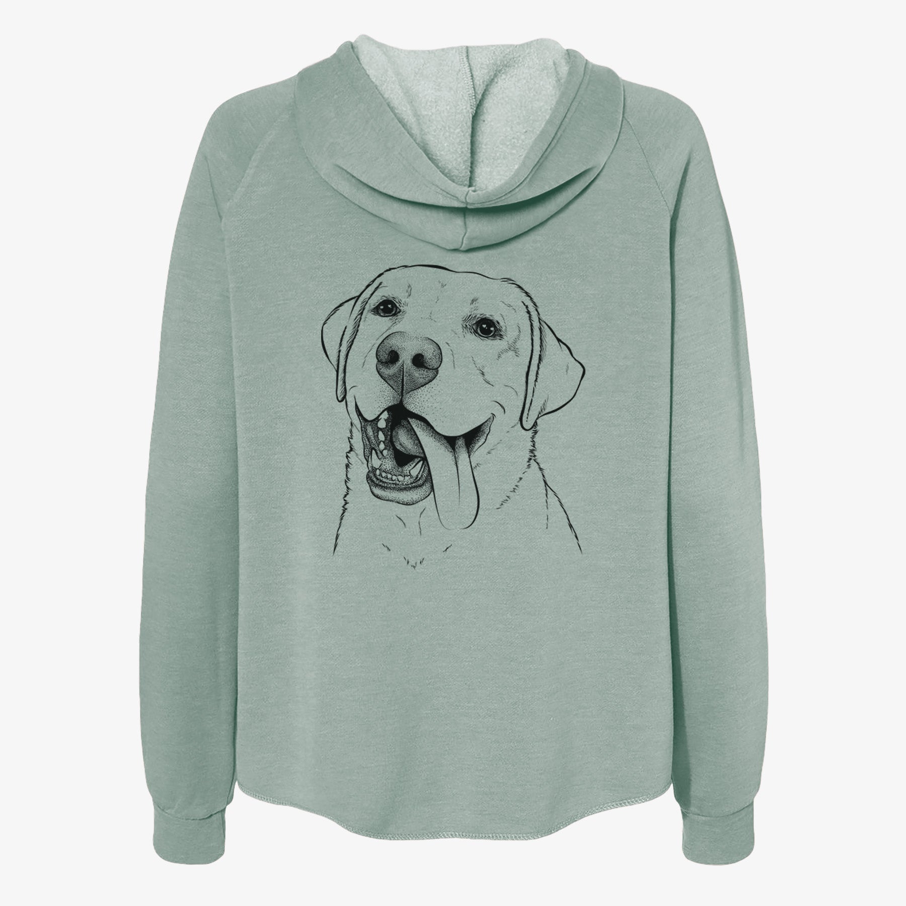 Finn the Labrador Retriever - Women's Cali Wave Zip-Up Sweatshirt