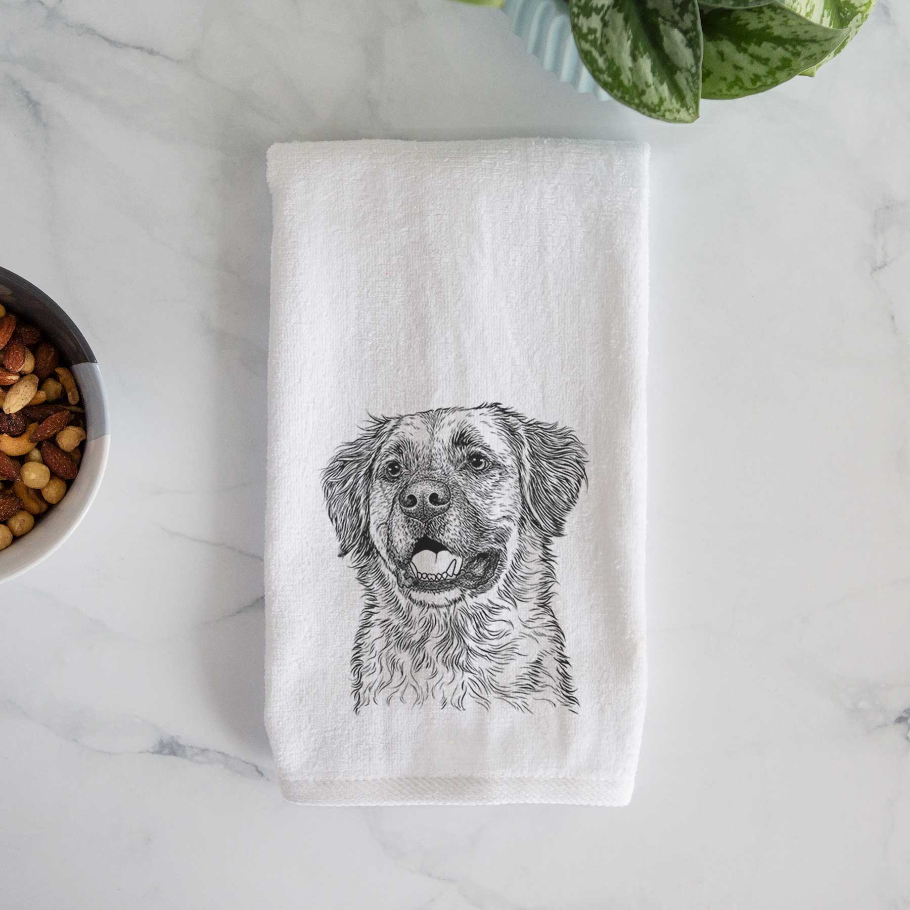 Finn the Mixed Breed Decorative Hand Towel