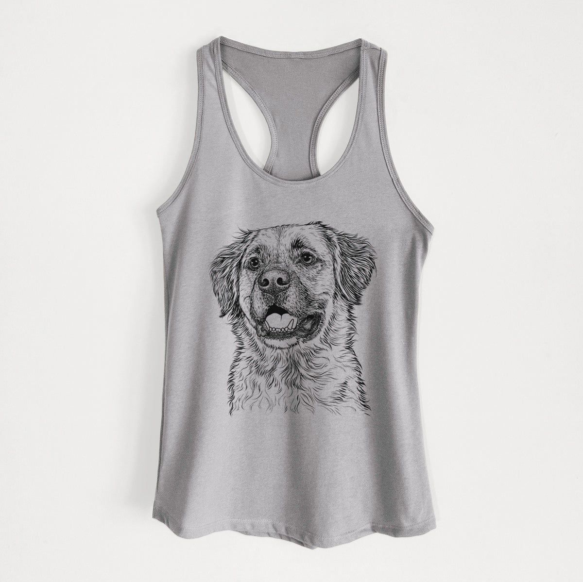 Finn the Mixed Breed - Women&#39;s Racerback Tanktop