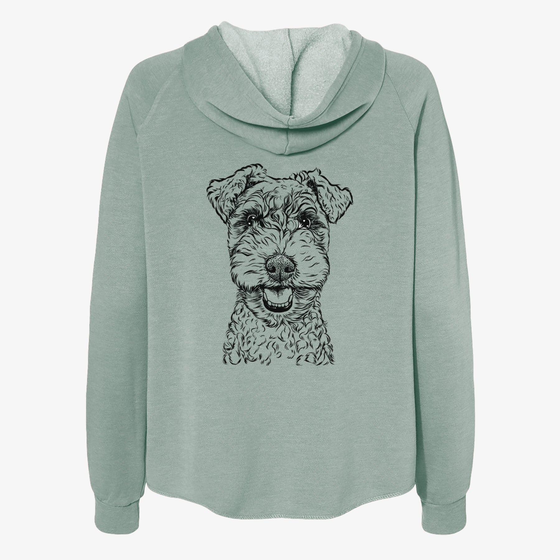 Fintan the Irish Troodle - Women's Cali Wave Zip-Up Sweatshirt