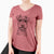 Bare Fintan the Irish Troodle - Women's V-neck Shirt