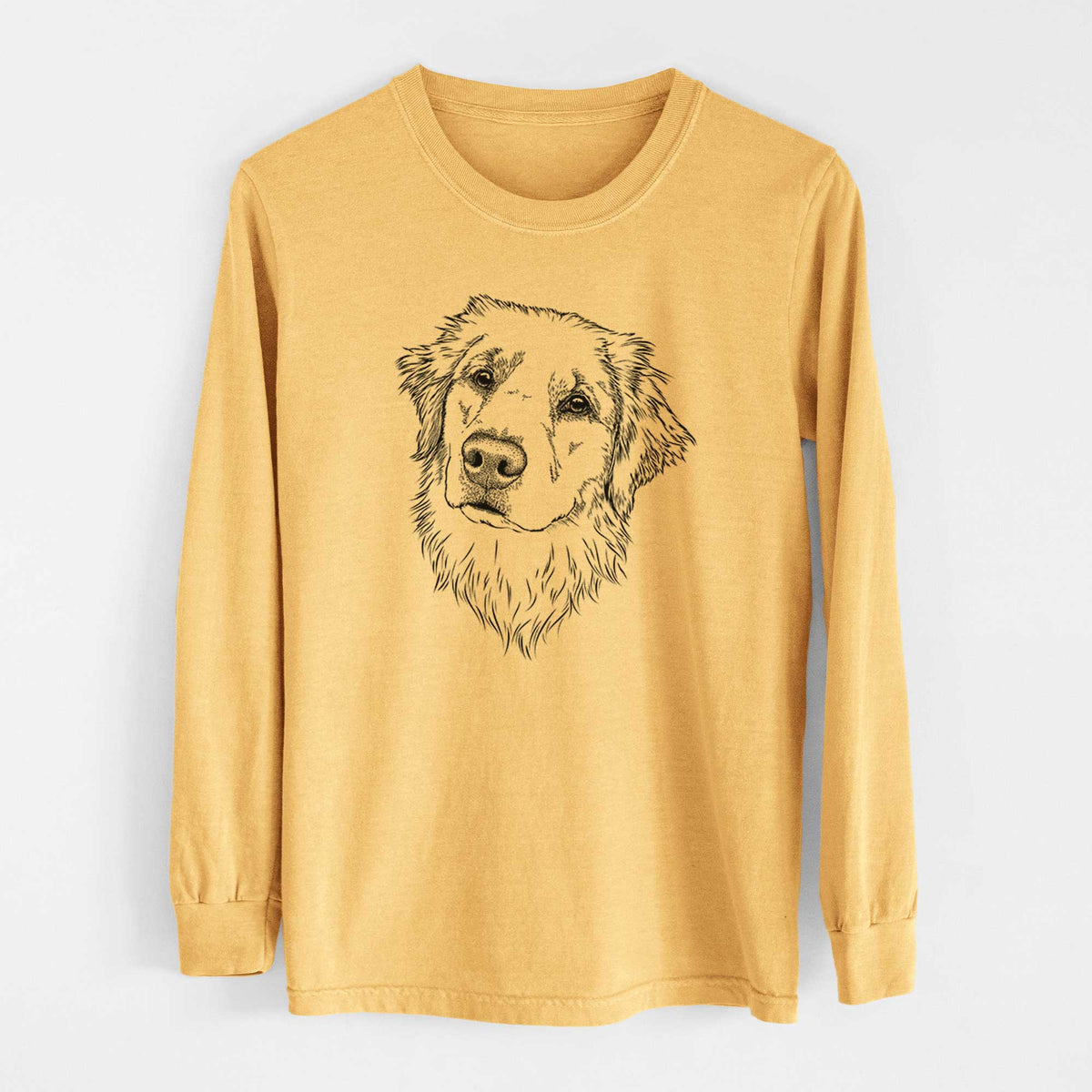 Bare Fiona the Golden Retriever - Heavyweight 100% Cotton Long Sleeve