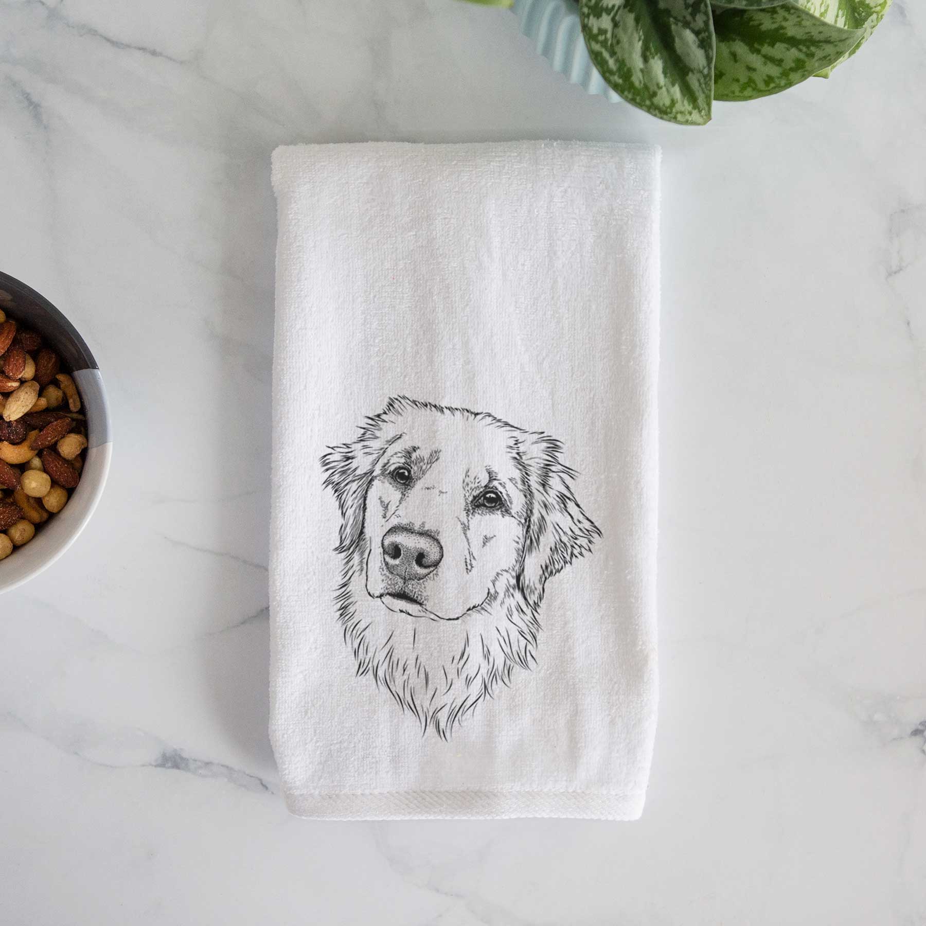 Fiona the Golden Retriever Decorative Hand Towel