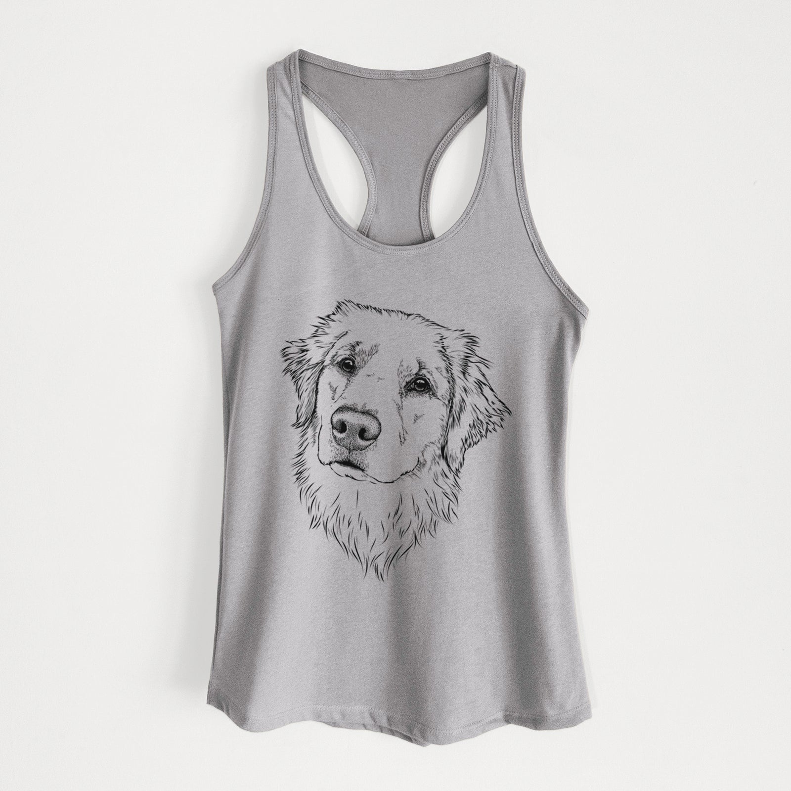 Fiona the Golden Retriever - Women's Racerback Tanktop