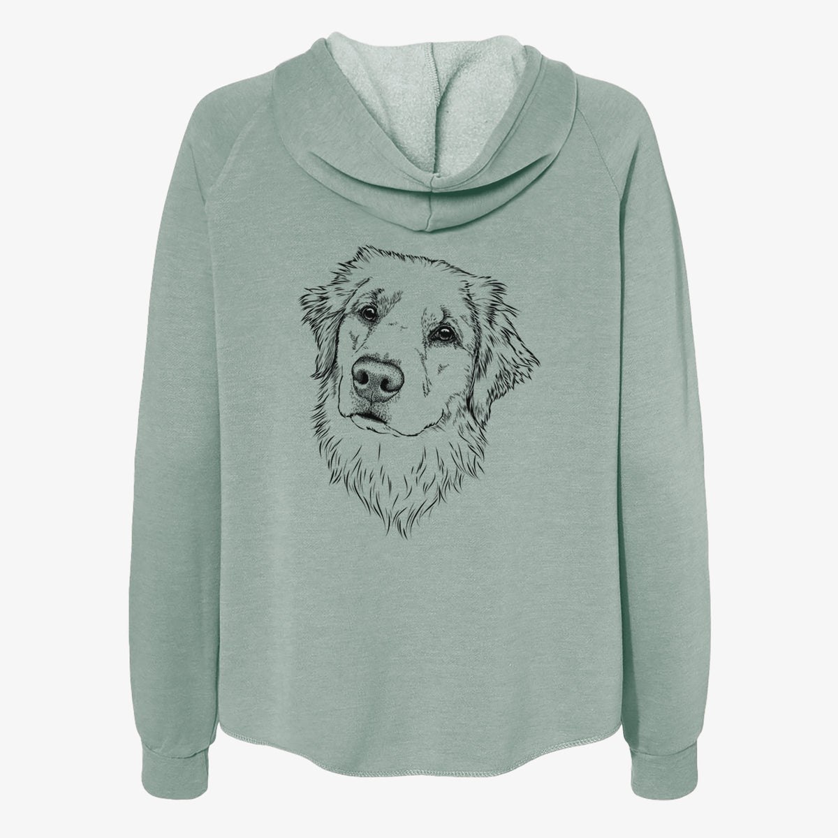 Fiona the Golden Retriever - Women's Cali Wave Zip-Up Sweatshirt